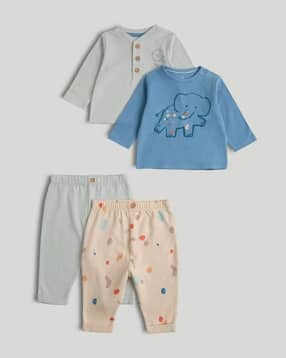 mothercare Boys Pack of 2 Printed Top & Joggers Set-picture-44