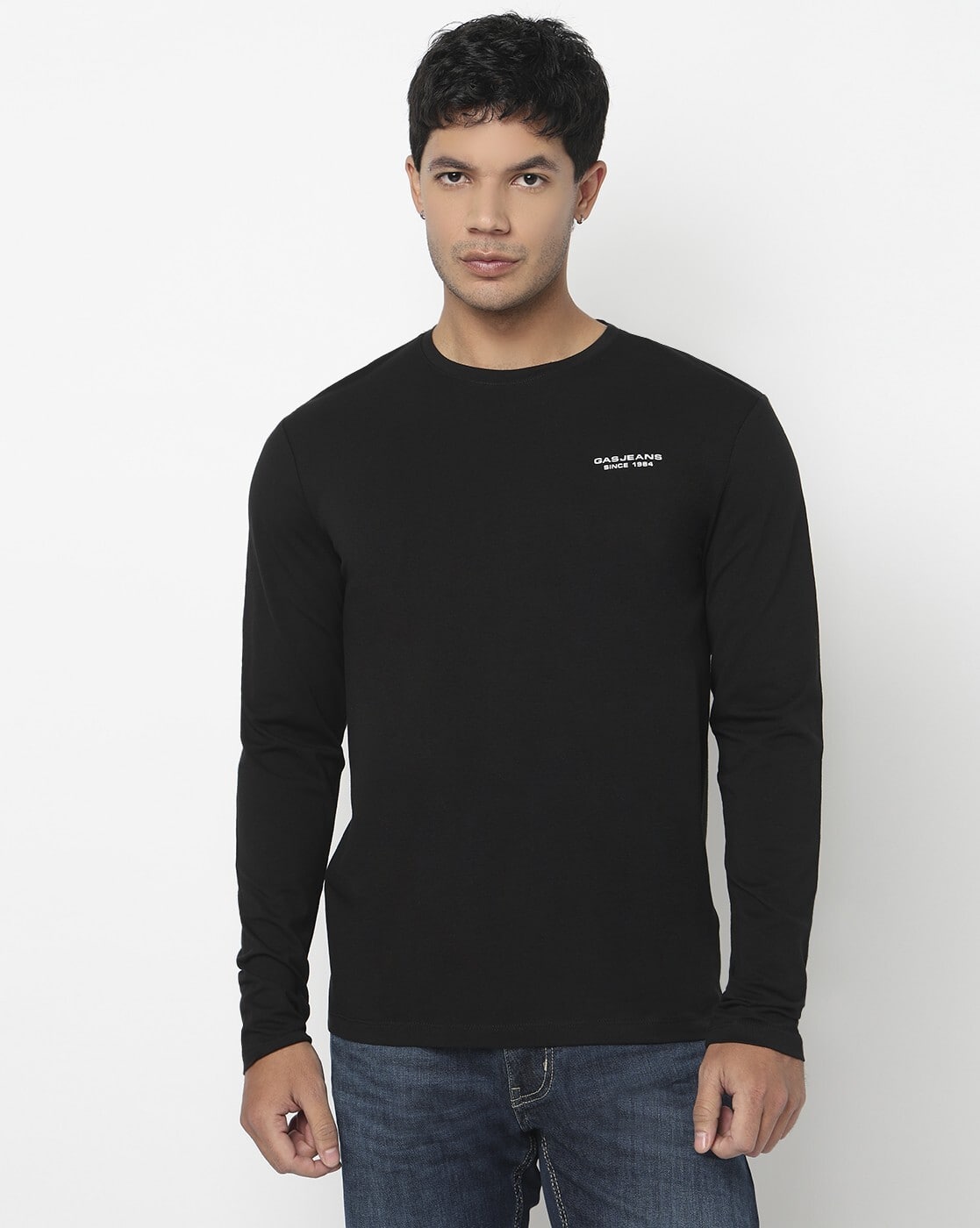 Slim Fit Crew-Neck T-Shirt with Signature Branding