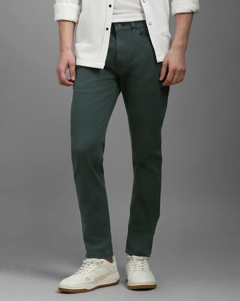 LOUIS PHILIPPE Men Slim Jeans with 5-Pocket Styling