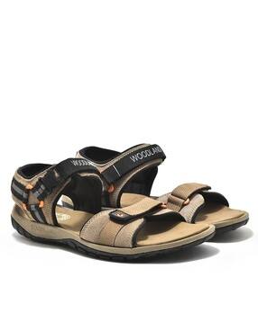 woodland Men Logo Print Flat Sandals-picture-19