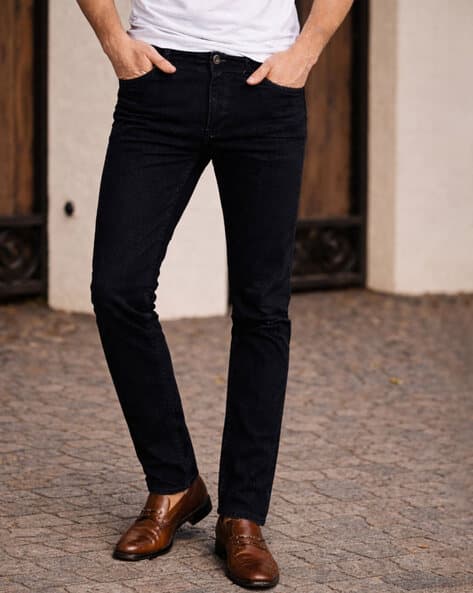 LOUIS PHILIPPE Men Low-Rise Slim Fit Jeans