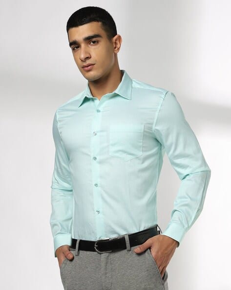 JOHN PLAYERS Men Cotton Regular Fit Classic Shirt
