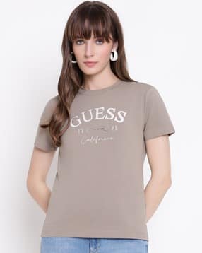 guess Embroidery Crew-Neck T-Shirt-picture-24