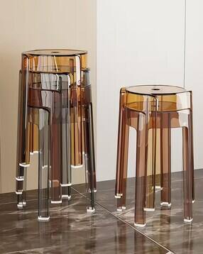 artment Set of 6 Acrylic Crystal Nest Stool-picture-27