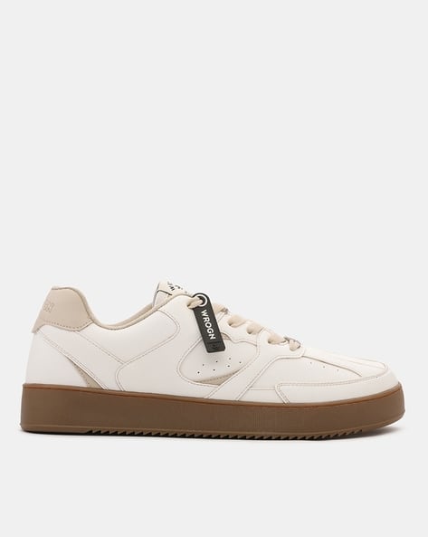 WROGN Men Round-Toe Lace-Up Sneakers