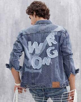 Men Slim Fit Denim Jacket-image-2