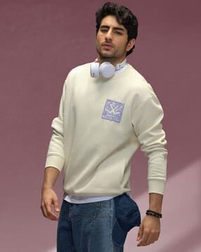 wrogn Men Cotton Relaxed Fit Sweatshirt-picture-38