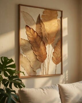livin luxe Minimalist Botanical Leaf Wall Painting-picture-28
