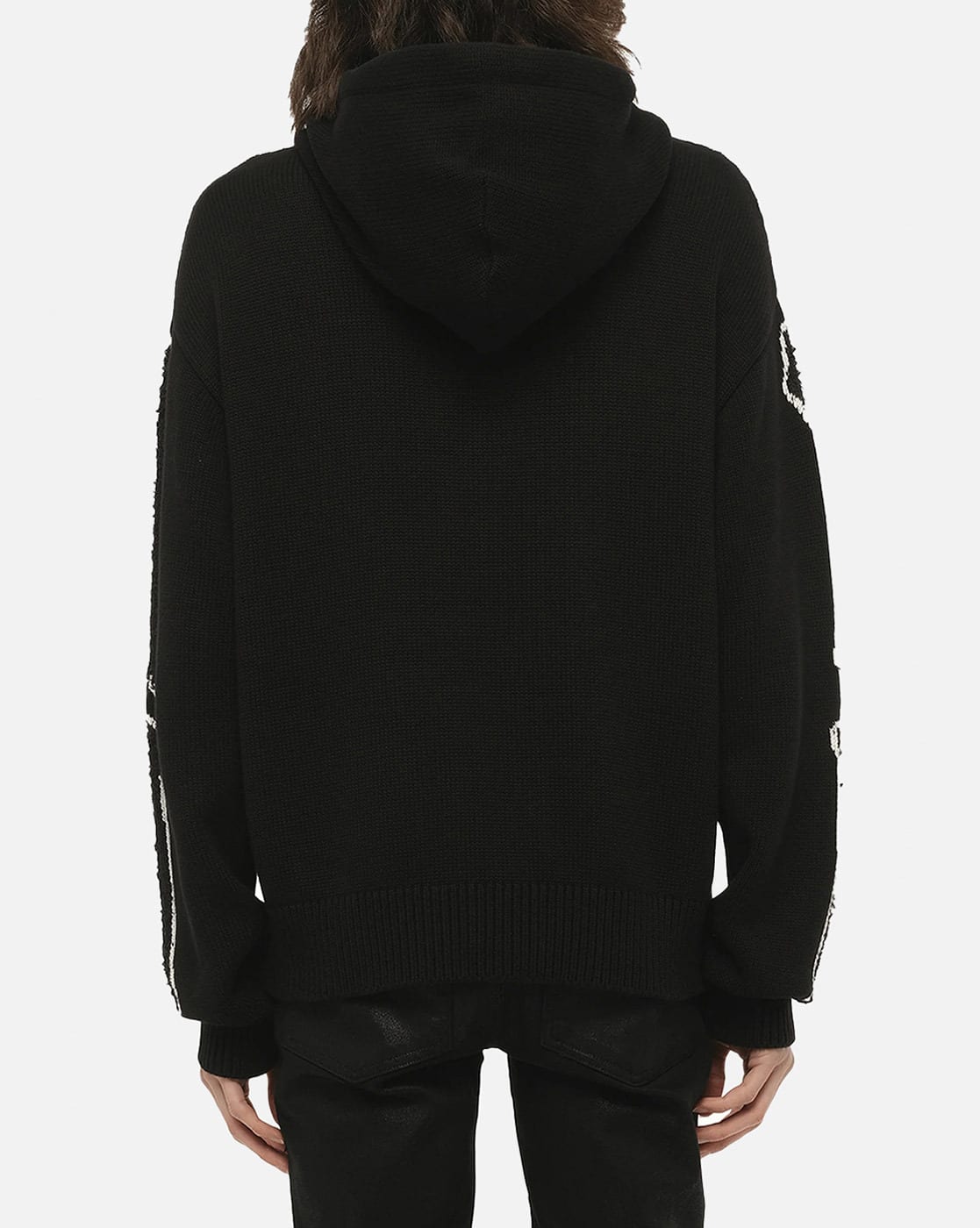 Buy AMIRI Bones Cotton Hoodie | Black Color Men | AJIO LUXE