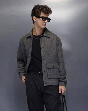 wrogn Men Slim Fit Track Jacket-picture-32