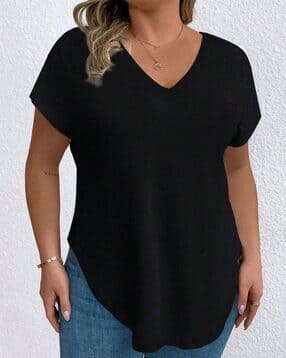 kotty Women Regular Fit V-Neck Top-picture-51