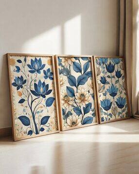 livin luxe Set of 3 Floral Premium Wooden Frame-picture-40