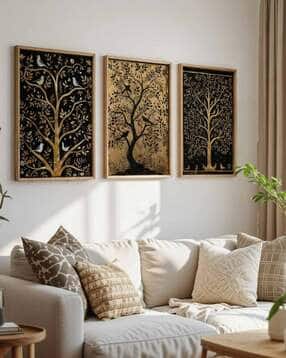 Set of 3 Golden Tree Premium Wooden Frame-image-22