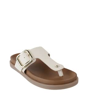 catwalk Women Thong-Strap Sandals with Buckle Accent-picture-17