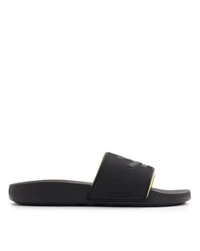 wrogn Men Typographic Embossed Slip-On Slides-picture-28