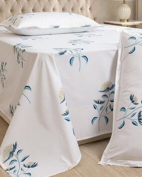 Printed Cotton Bedsheet with 2 Pillow Cover-image-43