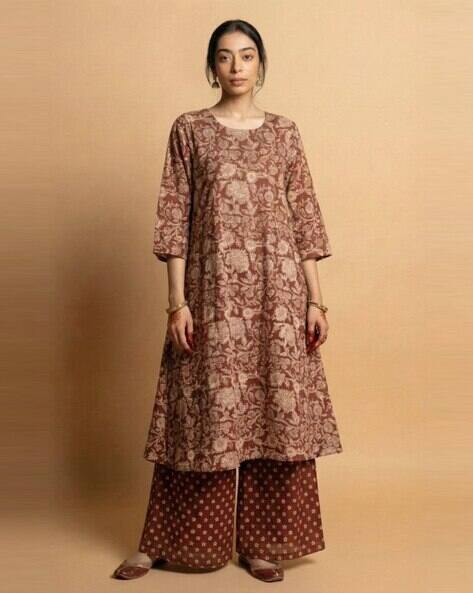 AAGHNYA FASHION Women Floral A-line Kurta Suit Set