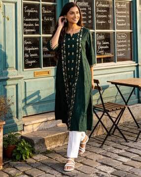 rangita Embroidery Flared Kurta-picture-17