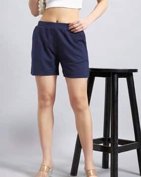 Women High Rise Shorts with Insert Pocket-image-17