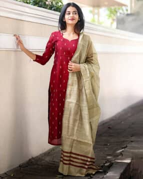 nyrika Woman Floral Print Straight Kurta Set with dupatta-picture-32