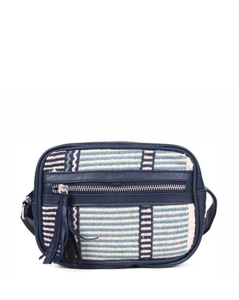 Astrid Women Rectangle Sling Bag with Front Zip Pocket