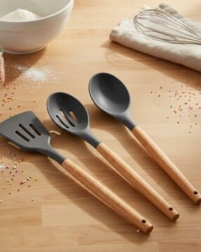 baskety Set of 3 Slotted Spoon with Spatula & Spoon -picture-16