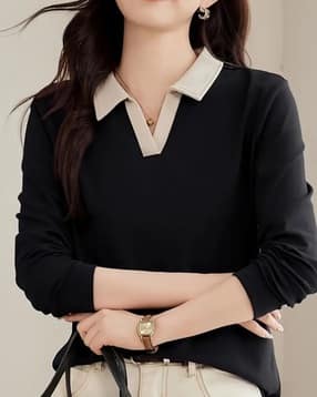 fyre rose Women Relaxed Fit Polo T-Shirt-picture-37