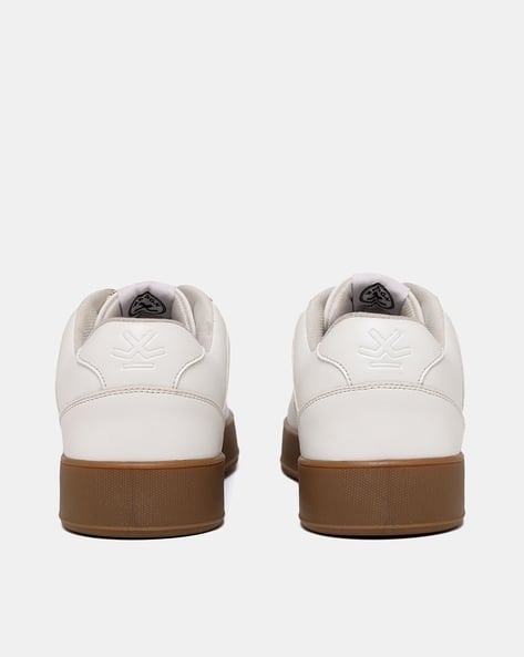 Men Round-Toe Low-Top Lace-Up Sneakers - Image 5