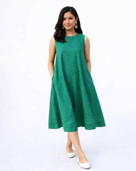 Buy Green Dresses & Gowns for Women by Indie Picks Online | Ajio.com