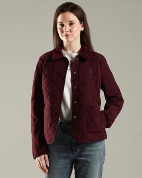 tommy hilfiger Regular Fit Cotton Spread Collar Quilted Jacket-picture-12
