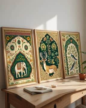 Set of 3 Printed Self-Assembly MDF Framed Wall Arts-image-33