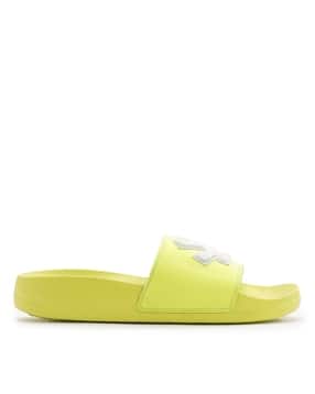wrogn Men Typographic Embossed Slip-On Slides-picture-14