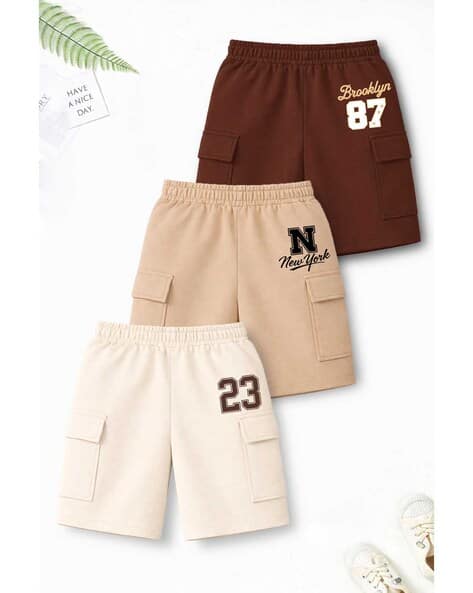 Trampoline Boys Pack of 3 Cargo Shorts
