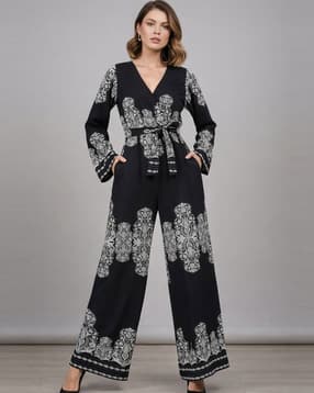 leia Women Printed V-Neck Jumpsuit-picture-31