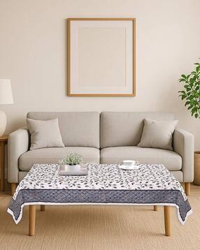 crosmo Leaf Print Rectangular-Shaped 4-Seater Table Cover-picture-29