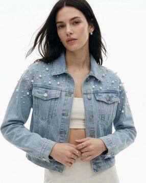 outzidr global Women Embellished Relaxed Fit Jacket-picture-30