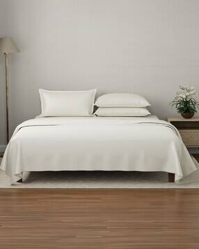 King-Size Bedsheet with Pillow Covers - 600TC-image-1
