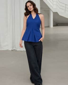 myshka Women Relaxed Fit Halter-Neck Top-picture-42