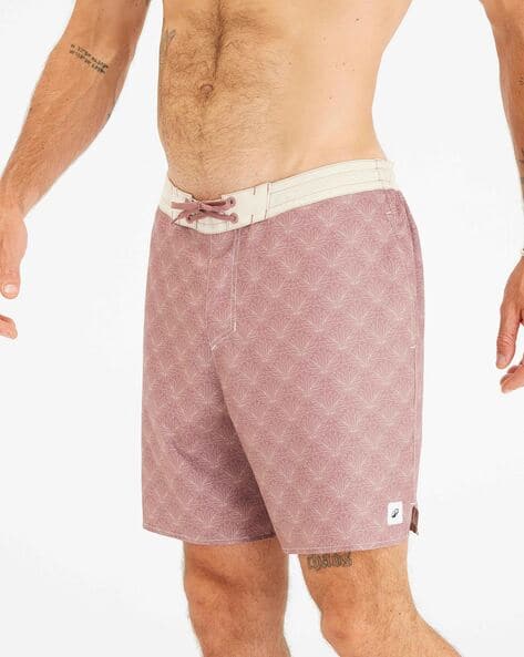 Olaian - White Printed Swim Shorts