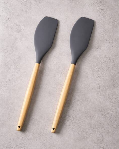 Baskety Set of 2 Spatulas with Wooden Handle