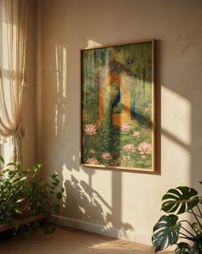 Royal Peacock Garden Wooden Wall Art-image-18