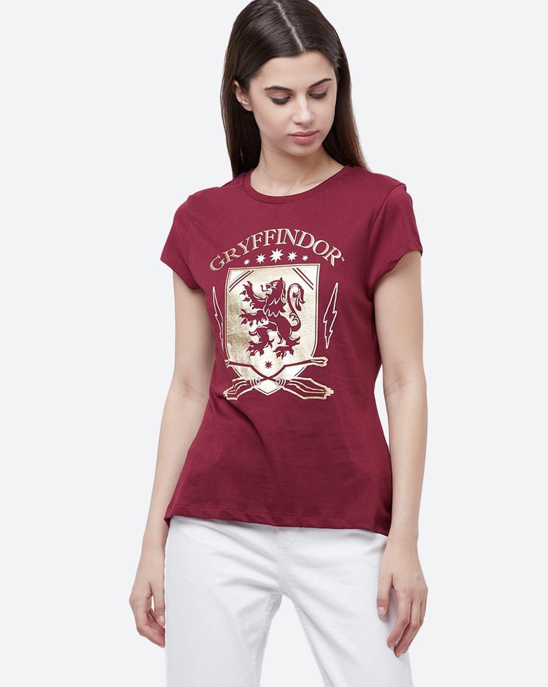 Graphic Print Round-Neck T-Shirt