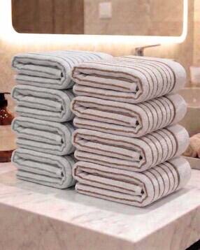 athom living Pack of 8 400 GSM Hand & Face Towels-picture-15