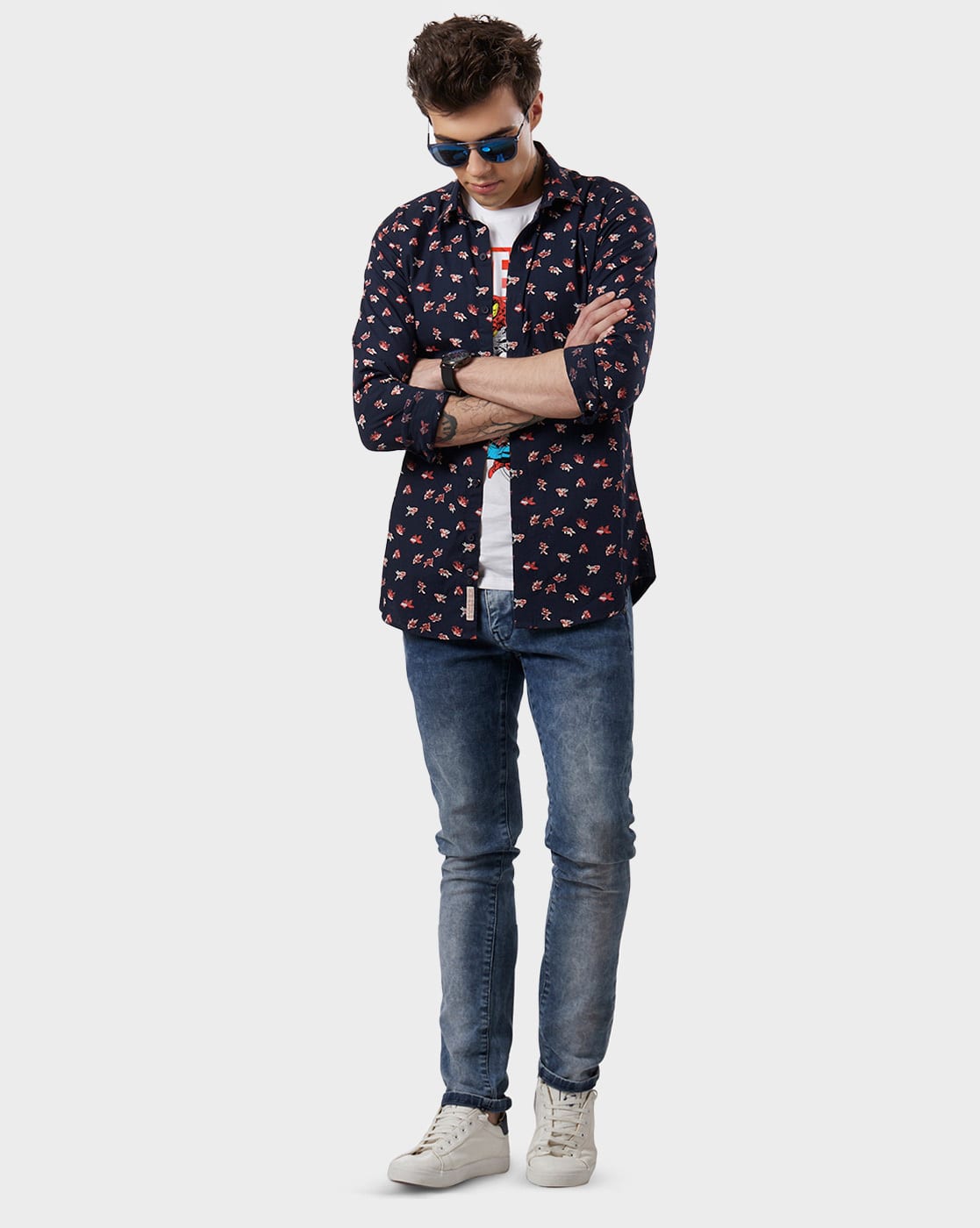 Graphic Print Crew-Neck T-shirt