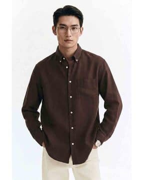 mischief monkey Men Regular Fit Button-Down Collar Shirt-picture-13