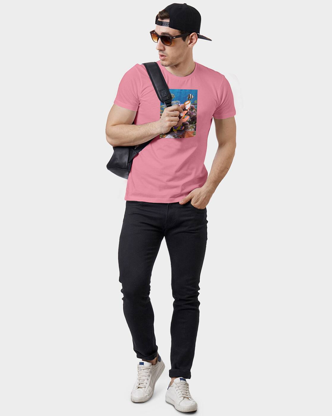 Graphic Print Crew- Neck T-shirt
