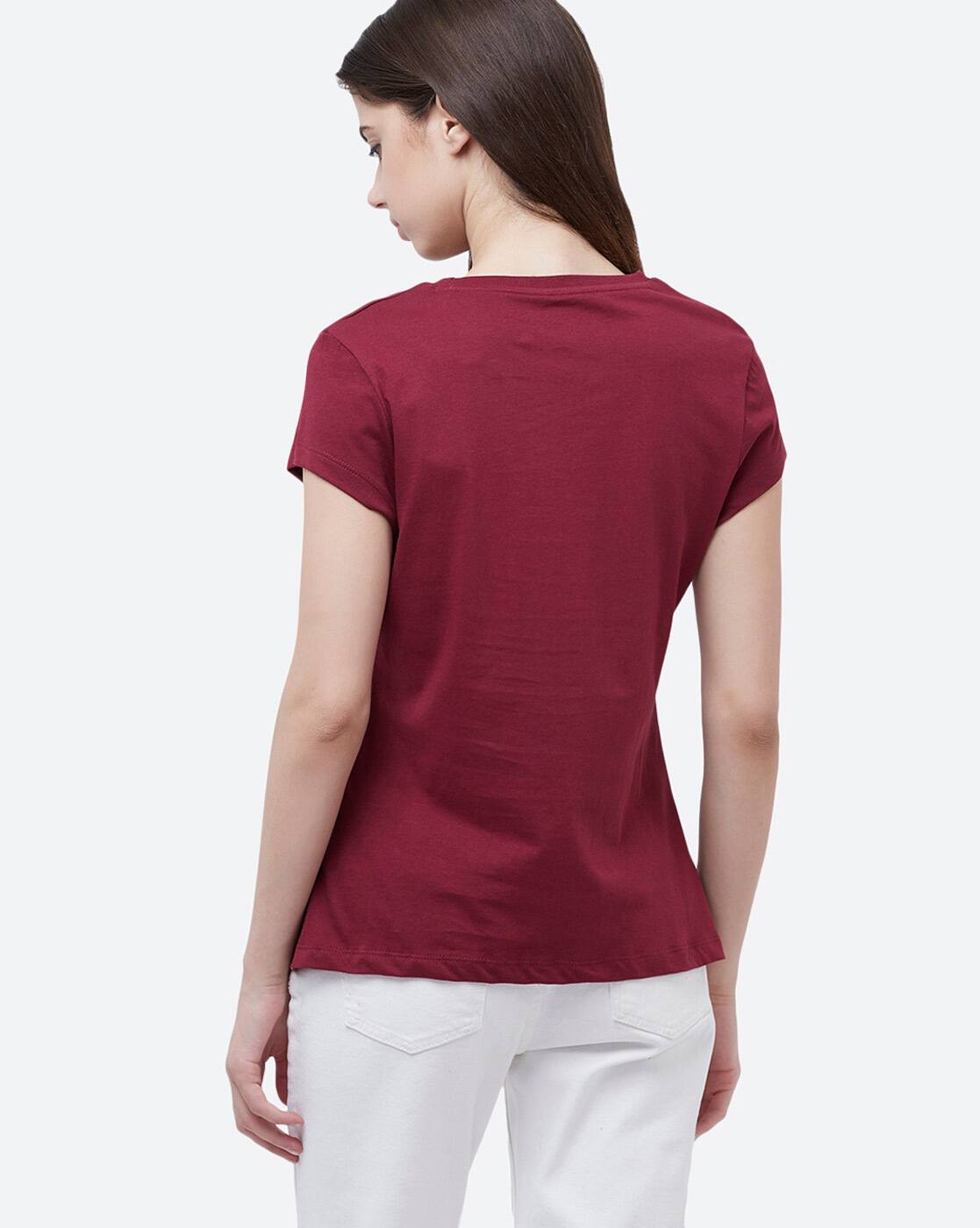 Graphic Print Round-Neck T-Shirt