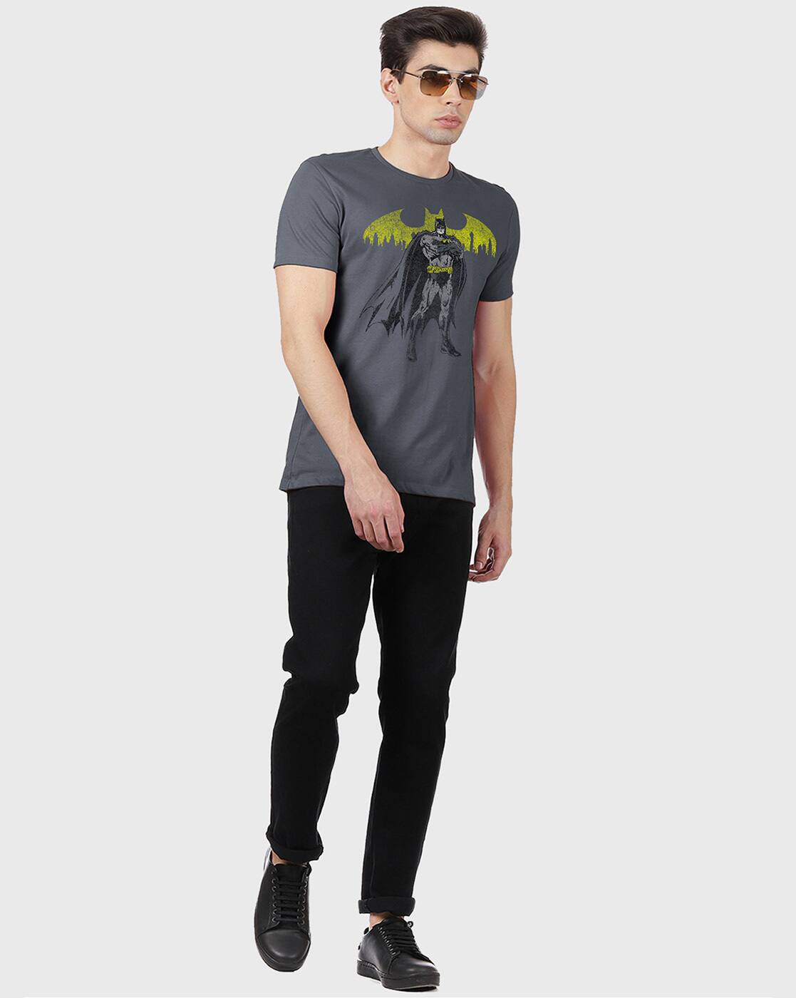 Graphic Batman Print Crew Neck T-shirt