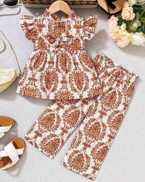 Girls Floral Fit and Flare Dress-image-38