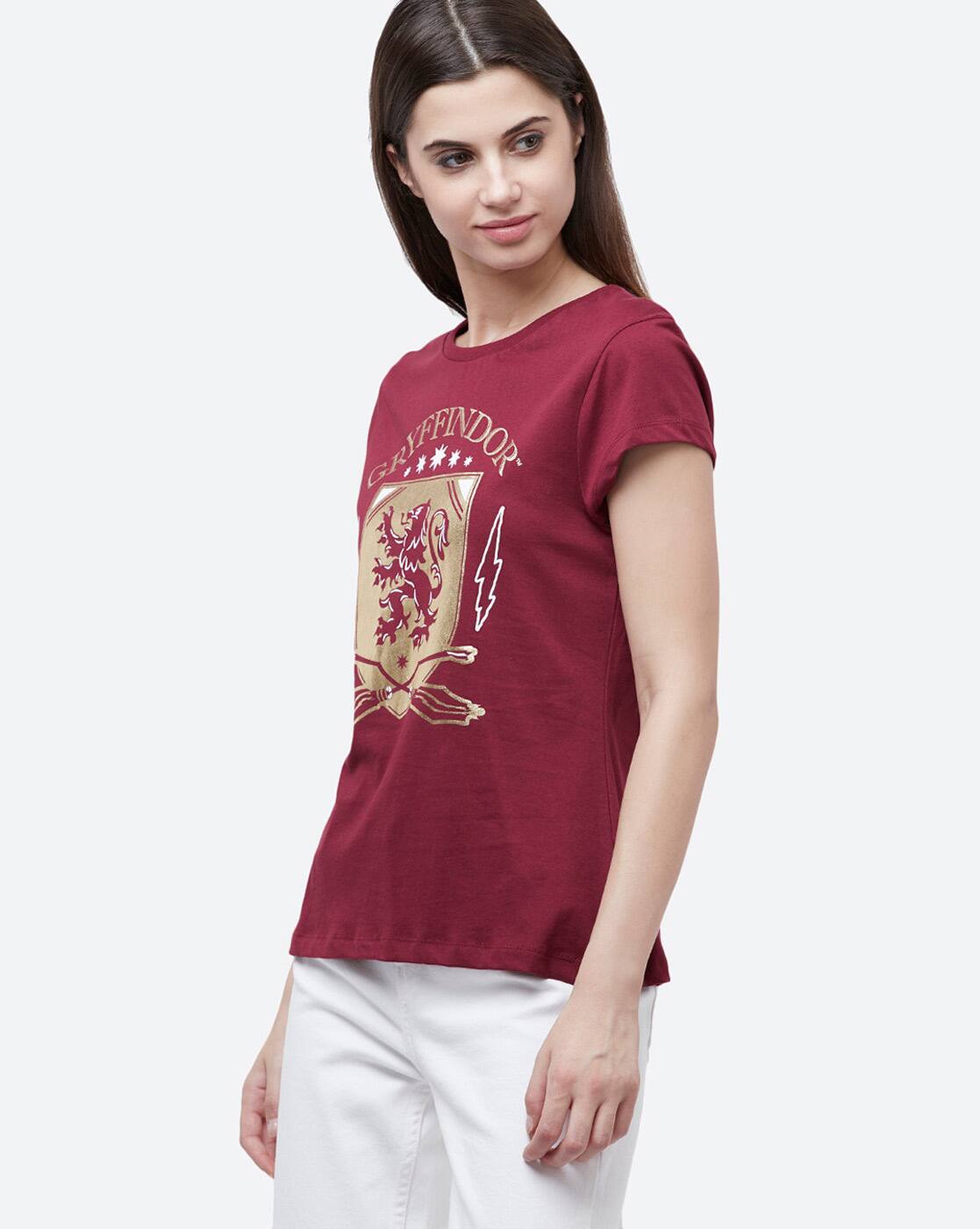 Graphic Print Round-Neck T-Shirt